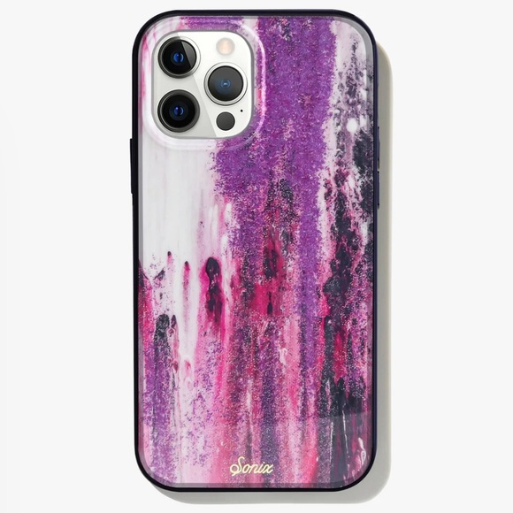 SONIX Purple Rain Marble Granite Glitter MagSafe iPhone 13 PRO MAX Hard Case - Picture 2 of 16